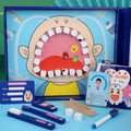 Niños Juego de rol educativo Simulación Traje de dentista de madera, Dentist Suit