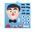 DIY juguetes de rompecabezas de emociones, pegatinas creativas de expresión Facial no tejidas, juguetes educativos de aprendizaje para niños