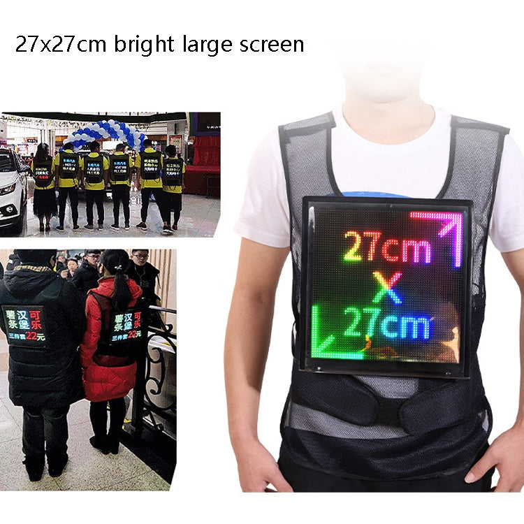 ys-kl20 Pantalla de publicidad móvil para exteriores Chaleco de pantalla LED portátil impermeable y flexible