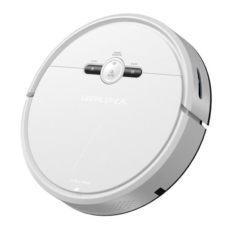 Robot de barrido de recarga automática para el hogar inteligente GEERLEPOL, aplicación de teléfono móvil de soporte de alta configuración, White, Black