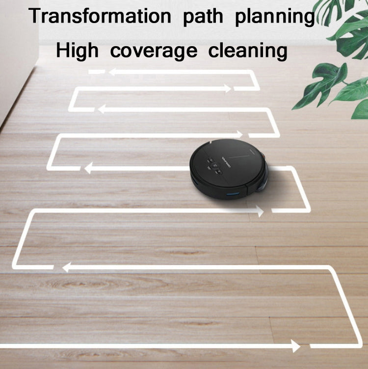 Robot de barrido de recarga automática para el hogar inteligente GEERLEPOL, aplicación de teléfono móvil de soporte de alta configuración, White, Black