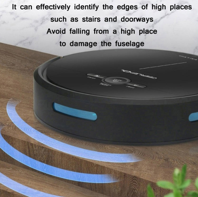 Robot de barrido de recarga automática para el hogar inteligente GEERLEPOL, aplicación de teléfono móvil de soporte de alta configuración, White, Black