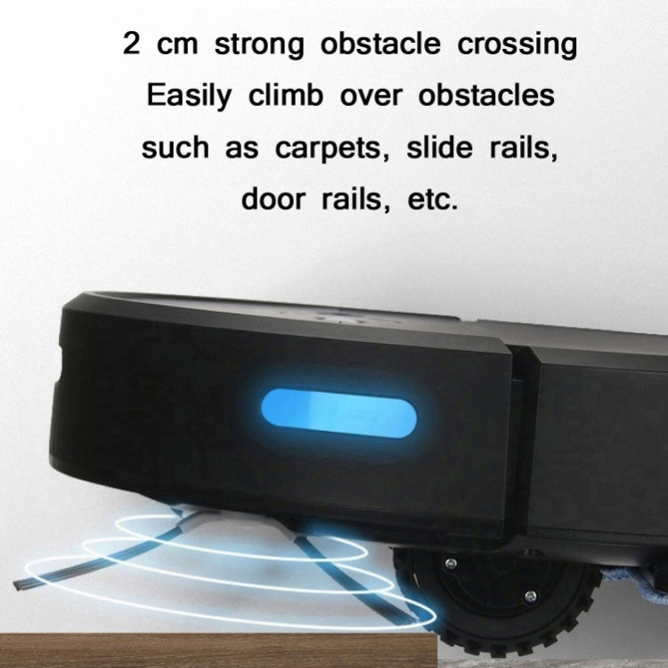 Robot de barrido de recarga automática para el hogar inteligente GEERLEPOL, aplicación de teléfono móvil de soporte de alta configuración, White, Black
