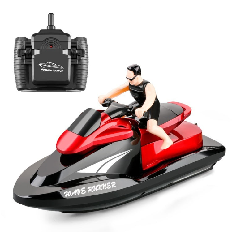 809 2.4G Motor de control remoto Barco de alta velocidad Modelo de yate eléctrico Niños Juguetes acuáticos, Especificación, Single Battery (Red), Single Battery (Blue)