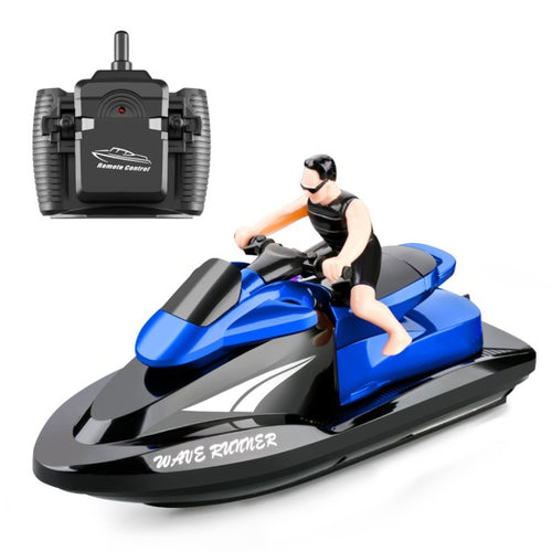 809 2.4G Motor de control remoto Barco de alta velocidad Modelo de yate eléctrico Niños Juguetes acuáticos, Especificación, Single Battery (Red), Single Battery (Blue)