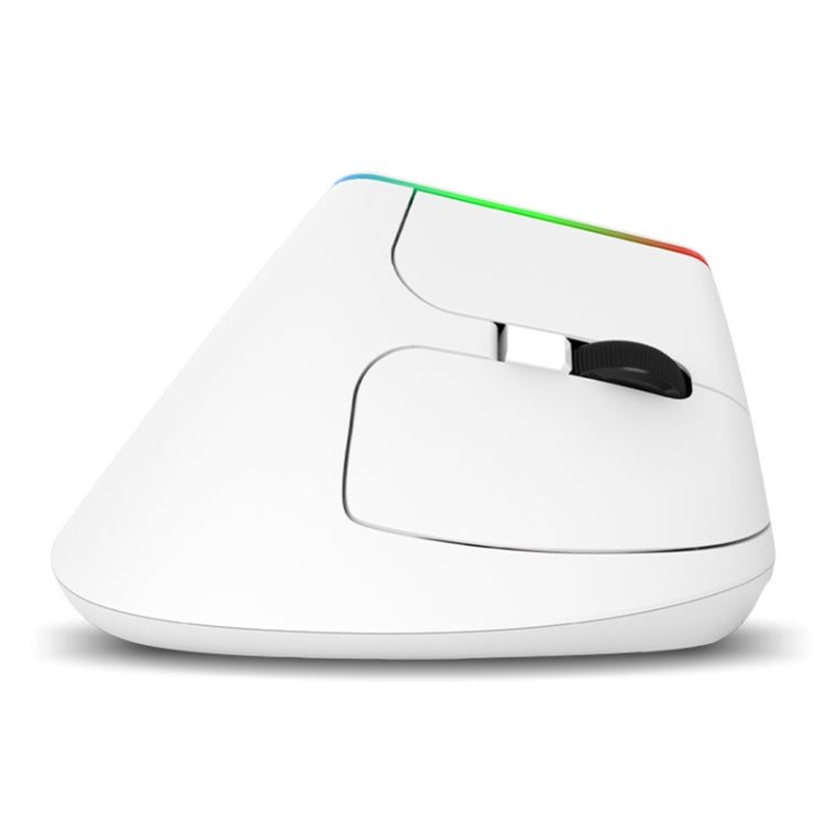 DELUX M618C 6 Teclas 1600 DPI RGB Vertical Ratón Inalámbrico Bluetooth Modo Dual, M618C(White), M618C(Black)