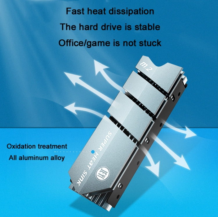 Enfriador de disco duro sin rodamientos JEYI ColdFish M.2 para NVME/Ngff