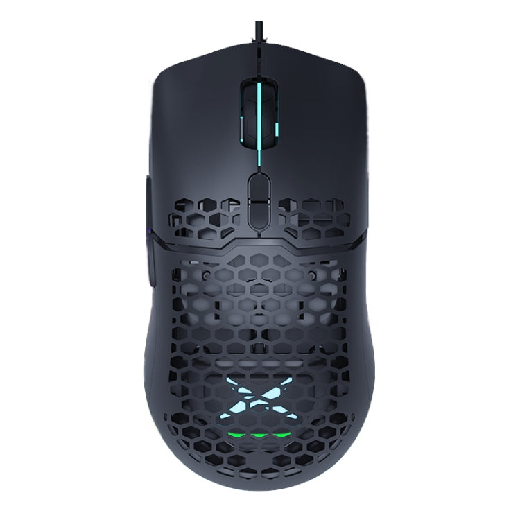 DELUX M700BU Ratón con cable para juegos con 7 teclas, ratón con cable para escritorio, estilo:, 3325 (Support 10000DPI), 3389 (Support 16000DPI)