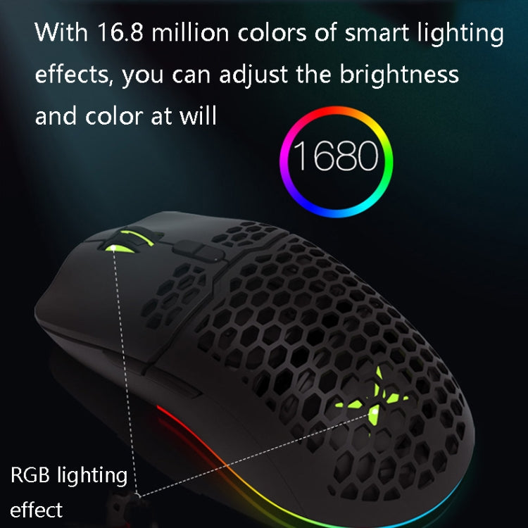 DELUX M700BU Ratón con cable para juegos con 7 teclas, ratón con cable para escritorio, estilo:, 3325 (Support 10000DPI), 3389 (Support 16000DPI)