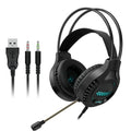 Auriculares Smailwolf AK3 para juegos, auriculares con cable luminosos para computadora de escritorio, estilo:, 3.5mm Double Plug Black, USB Single-plug Black