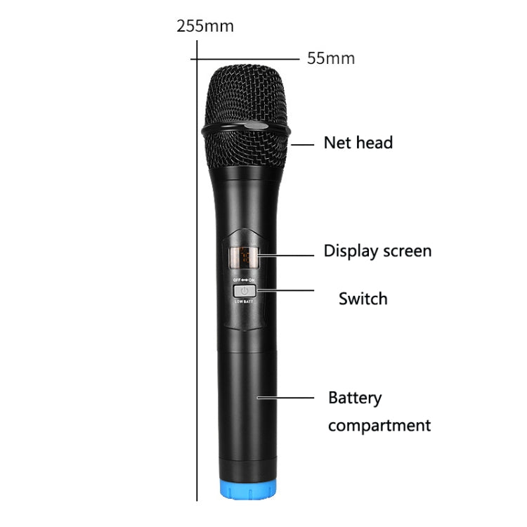 S-16-1 Hogar Smart TV U Segmento Micrófono inalámbrico Bluetooth con reverberación de sintonización 1 en 2, enchufe de EE. UU.