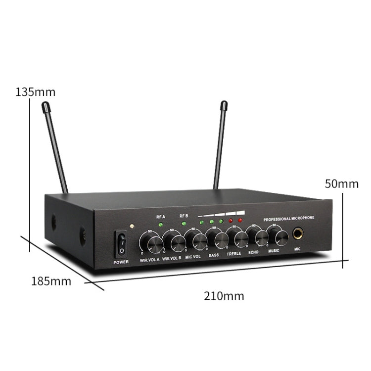 S-16-1 Hogar Smart TV U Segmento Micrófono inalámbrico Bluetooth con reverberación de sintonización 1 en 2, enchufe de EE. UU.