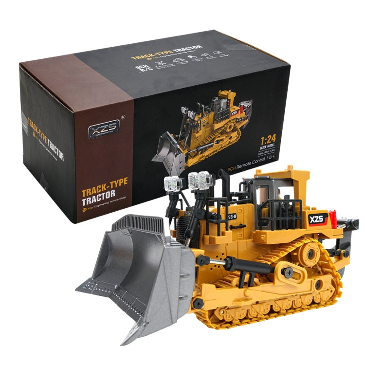 Excavadora de aleación de juguete con Control remoto para niños, excavadora pesada de orugas de nueve canales con Control remoto de 2,4G, 1031 Alloy Excavator