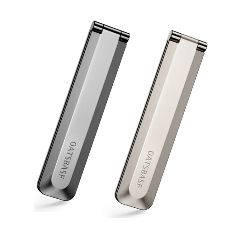 Oatsbasf 03654 Mini soporte para teléfono móvil pegatina trasera portátil plegable escritorio soporte magnético multifuncional, 03654 Grey, 03654 Gold