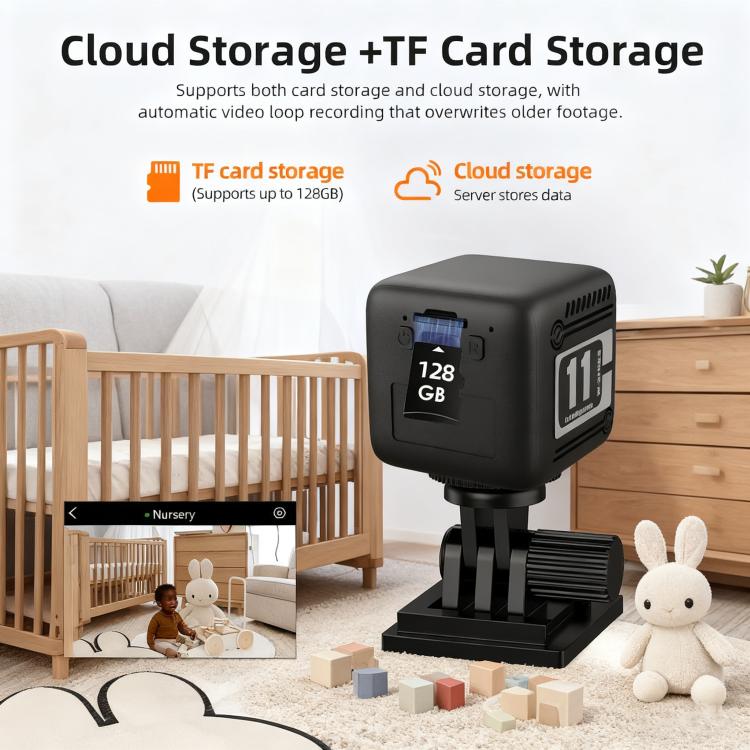 Mini cámara inalámbrica alimentada por batería, W11 White, W11 Black