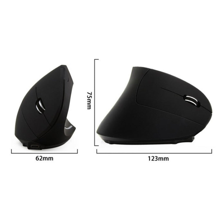 JS-5D 6 Teclas 2.4G Ratón Vertical Ergonómico Ratón de Carga Inalámbrico Transfronterizo