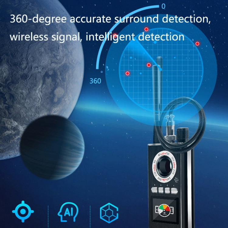 Detector de señal K88 Antirrobo Detector de escaneo GPS antirrobo Detector de cámara de seguimiento de defensa, K88