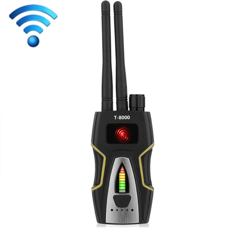 Detector de señal inalámbrico T8000, cámara de búsqueda de ubicación de defensa GPS, instrumento de detección anti-seguimiento anticaída