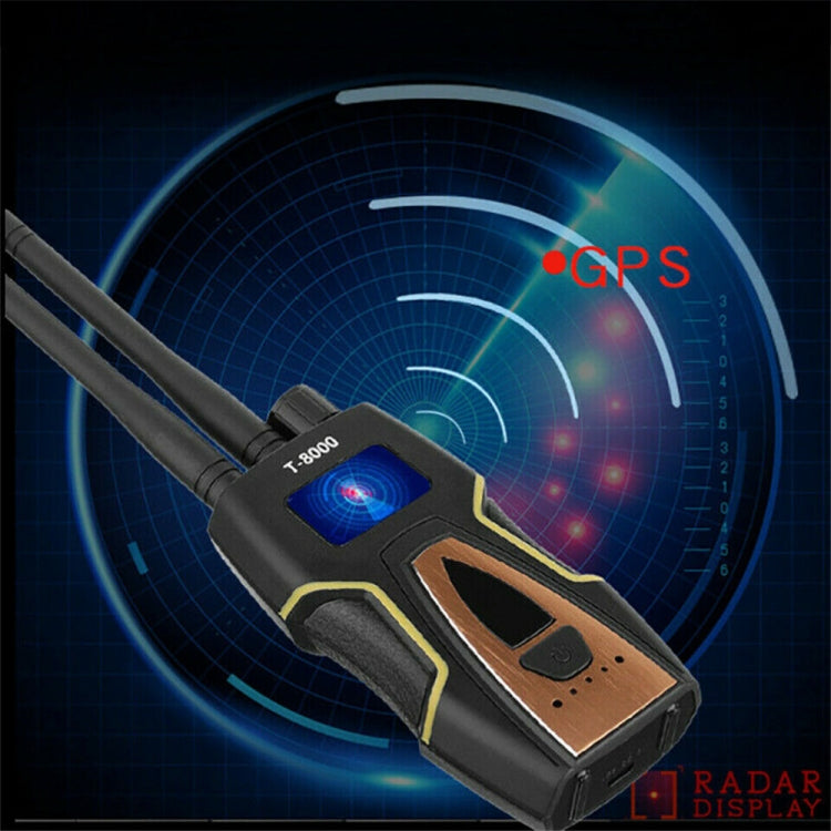 Detector de señal inalámbrico T8000, cámara de búsqueda de ubicación de defensa GPS, instrumento de detección anti-seguimiento anticaída