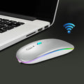 Y20 4 teclas Colorful Glow Carga Mute Mouse Notebook Juego Ratón inalámbrico, 2.4G Version (Black), 2.4G Version (Blue), 2.4G Version (Green), 2.4G Version (Silver), 2.4G Version (White), 2.4G Version (Pink), 2.4G Version (Gold), Bluetooth Version (Bla...
