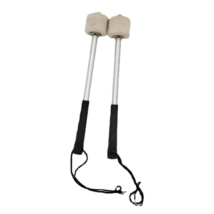 Accesorios de percusión Fieltro de lana Baquetas antideslizantes de acero inoxidable Práctica para tocar martillos de bombo, Drum Hammers