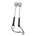 Accesorios de percusión Fieltro de lana Baquetas antideslizantes de acero inoxidable Práctica para tocar martillos de bombo, Drum Hammers