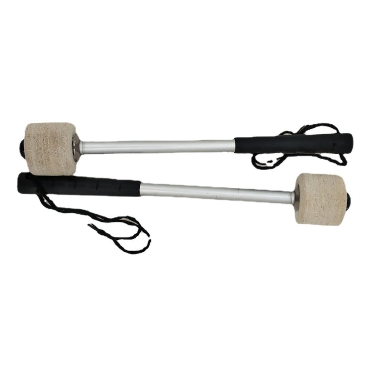 Accesorios de percusión Fieltro de lana Baquetas antideslizantes de acero inoxidable Práctica para tocar martillos de bombo, Drum Hammers