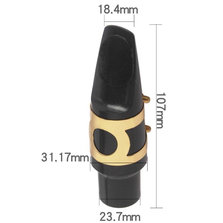 Boquilla de saxofón + clip para sombrero Accesorios para instrumentos de viento, Tenor, Alto, Treble