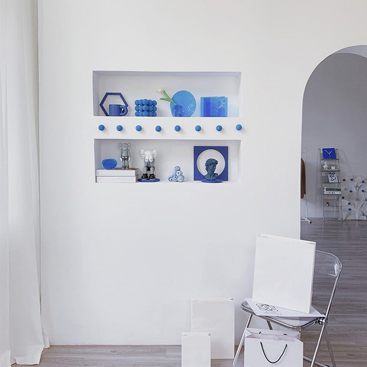 Accesorios para fotos de adorno de fondo de estudio, Translucent Blue Round Sheet, Translucent Blue Cross Circle, Blue Round Acrylic Ornament, Blue Square Acrylic Ornament, Acrylic Clock, Translucent Acrylic Clock, Blue Ball Rubik Cube, Blue Plaster   ...
