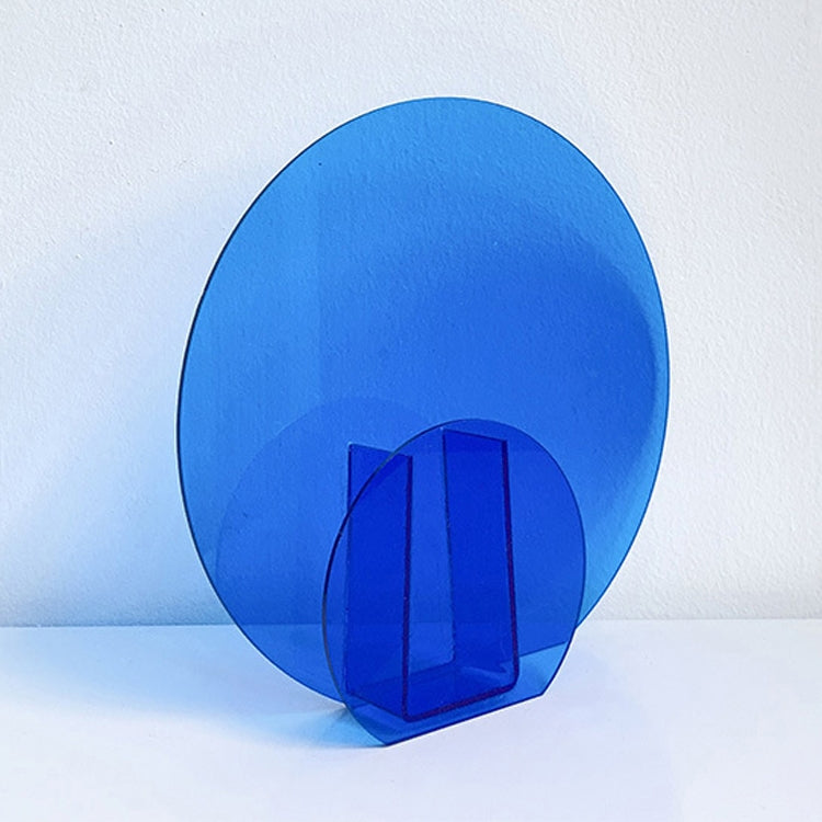 Accesorios para fotos de adorno de fondo de estudio, Translucent Blue Round Sheet, Translucent Blue Cross Circle, Blue Round Acrylic Ornament, Blue Square Acrylic Ornament, Acrylic Clock, Translucent Acrylic Clock, Blue Ball Rubik Cube, Blue Plaster   ...