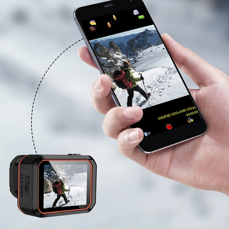 SC002-12 4K Cámara de deportes al aire libre WiFi Mini cámara impermeable de buceo, Black