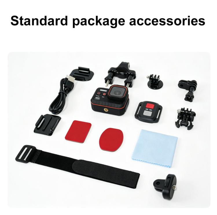 SC002-12 4K Cámara de deportes al aire libre WiFi Mini cámara impermeable de buceo, Black