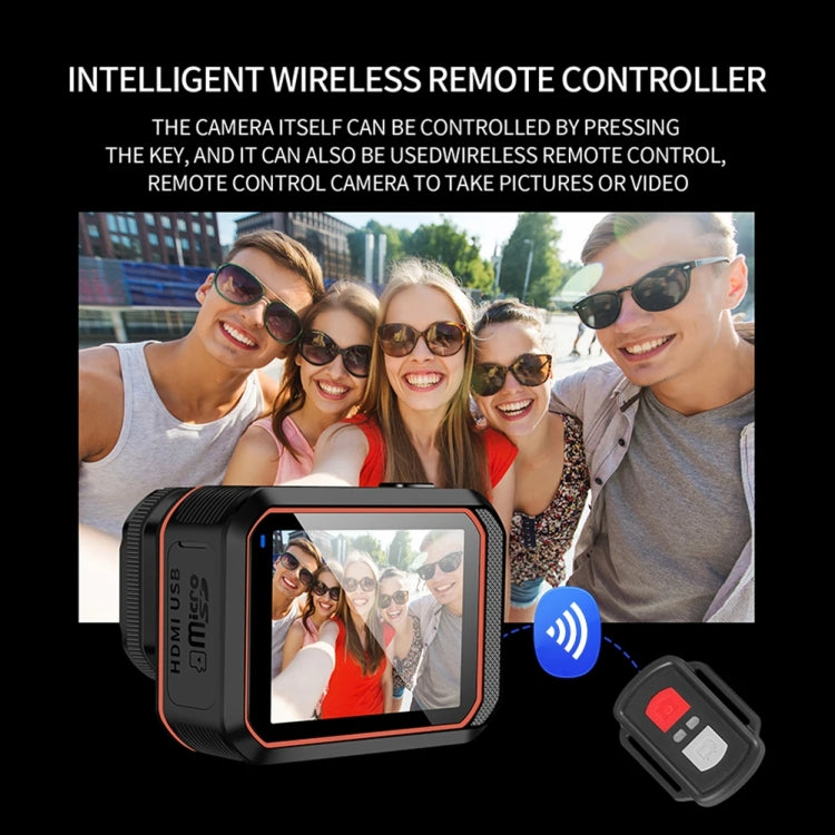 SC002-12 4K Cámara de deportes al aire libre WiFi Mini cámara impermeable de buceo, Black