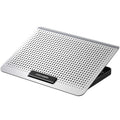 ICE COOREL, ventilador de radiador de aleación de aluminio para portátil, soporte de refrigeración silencioso para portátil, Space Silver, Tungsten Gold Black, Six-Fan Space Silver, Six-Fan Tungsten Gold Black