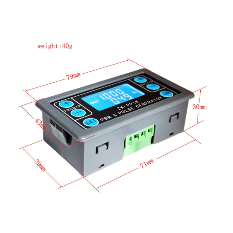Generador de señal ZK-PP1K PWM 1Hz-150KHz PWM Ciclo de trabajo de frecuencia de pulso Generador de onda cuadrada ajustable