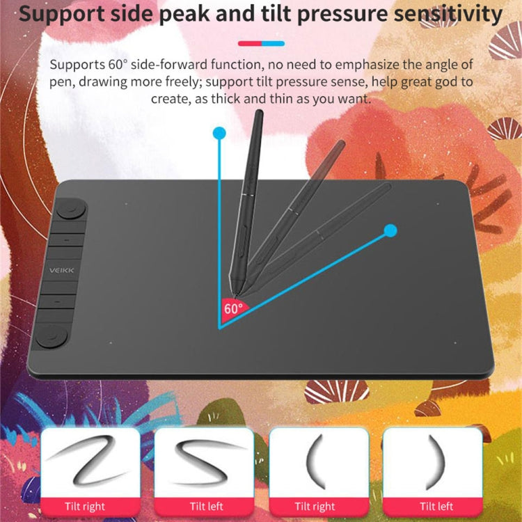 VEIKK VK1060PRO tableta Digital tablero pintado a mano tablero de dibujo electrónico se puede conectar al teléfono móvil, VK1060PRO