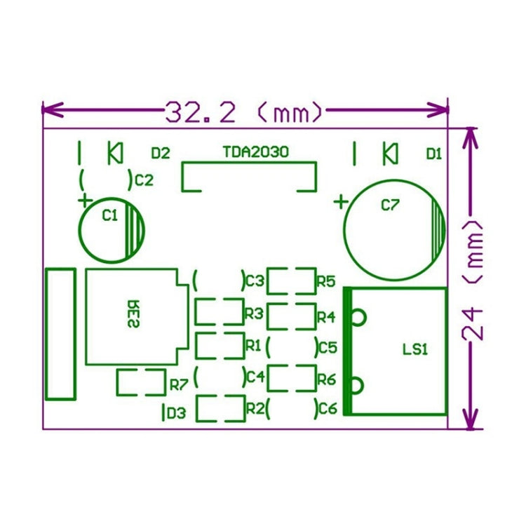 5 PCS TDA2030A Módulo de placa de amplificador de potencia Módulo de amplificador de audio