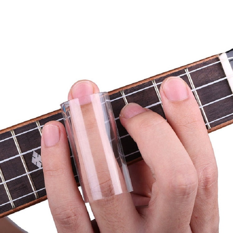 M02219 Barra deslizante de plexiglás 4 en 1 + Barra deslizante de acero inoxidable + Selección de dedo de guitarra de celuloide + Juego de caja de plástico, Plexiglass Slid Bar