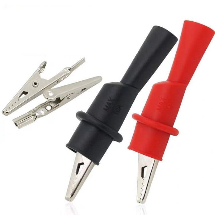 10 pares de multímetro pinza de cocodrilo condensador Clip cubierta pluma accesorios universales conector Clip de prueba