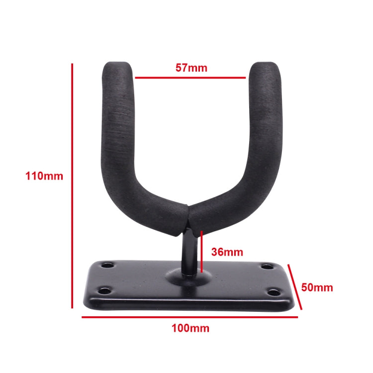 Gancho de pared de metal + esponja para guitarra / ukelele, Metal + Sponge Wall Hook