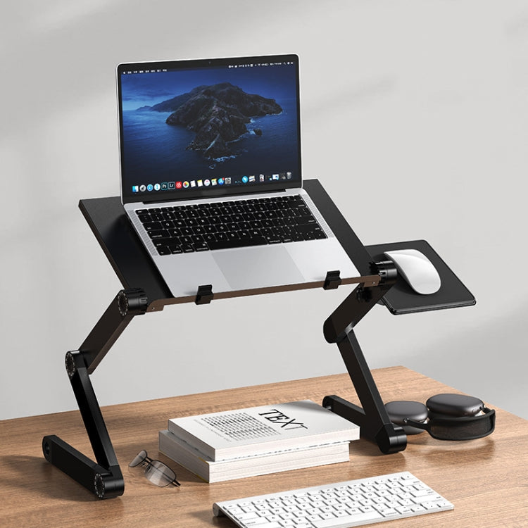 Oatsbasf Escritorio plegable para computadora, soporte para computadora portátil, estante portátil de almacenamiento con elevación plegable, estilo:, L01 White, L01 Black, L01 Red, L02 White, L02  Black, L02 Red