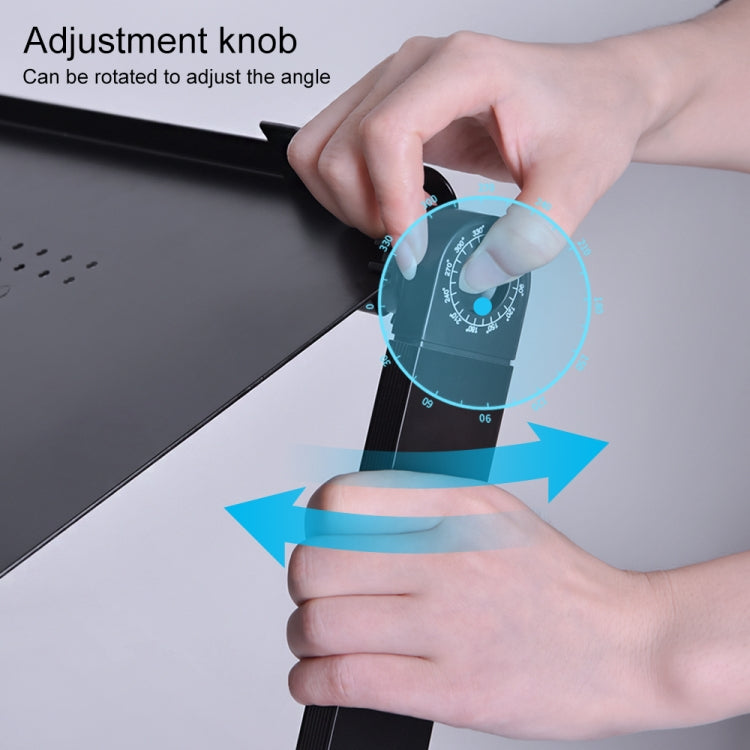 Oatsbasf Escritorio plegable para computadora, soporte para computadora portátil, estante portátil de almacenamiento con elevación plegable, estilo:, L01 White, L01 Black, L01 Red, L02 White, L02  Black, L02 Red