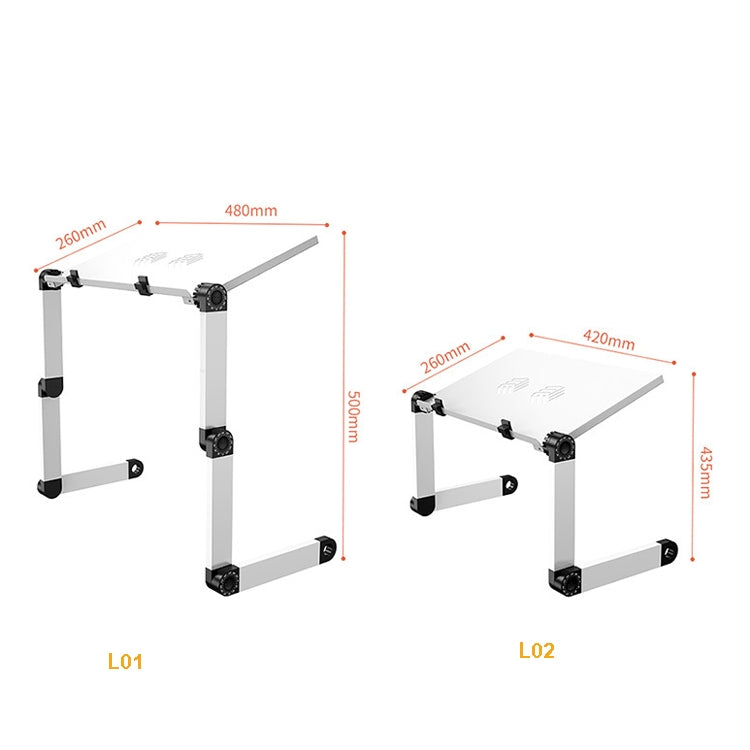 Oatsbasf Escritorio plegable para computadora, soporte para computadora portátil, estante portátil de almacenamiento con elevación plegable, estilo:, L01 White, L01 Black, L01 Red, L02 White, L02  Black, L02 Red