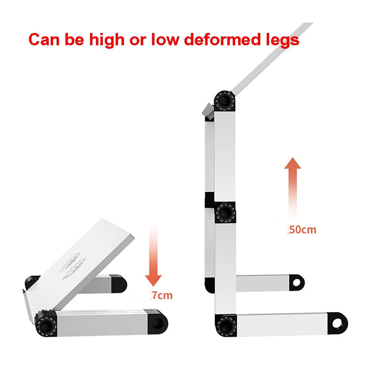 Oatsbasf Escritorio plegable para computadora, soporte para computadora portátil, estante portátil de almacenamiento con elevación plegable, estilo:, L01 White, L01 Black, L01 Red, L02 White, L02  Black, L02 Red