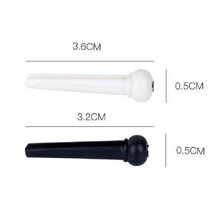 Clavo de cuerda de cono cónico de plástico de 100 piezas para guitarra