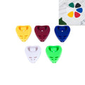 Caja de almacenamiento de ABS de 100 piezas para púa de guitarra, entrega de colores aleatorios, Heart-shaped Pick Box, Large Triangular Pick Box