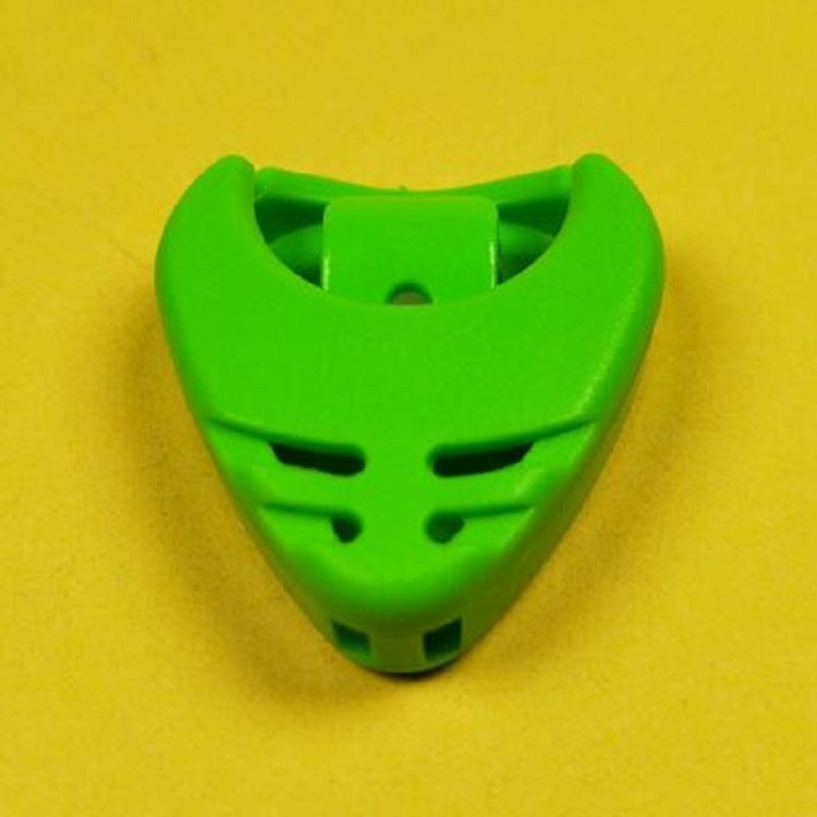 Caja de almacenamiento de ABS de 100 piezas para púa de guitarra, entrega de colores aleatorios, Heart-shaped Pick Box, Large Triangular Pick Box