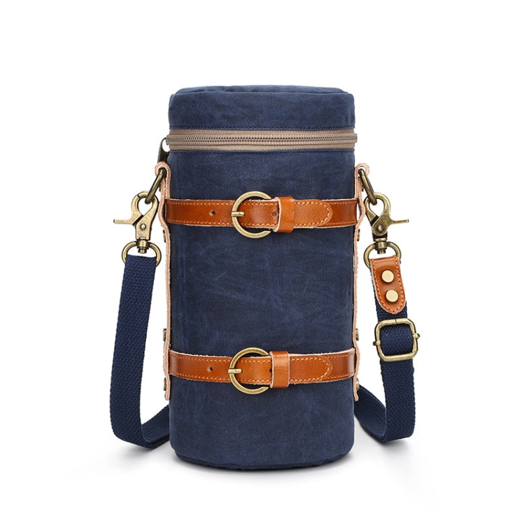 Bolsa de almacenamiento para cámara SLR K-807, bolsa impermeable para forro de fotografía de lona, S (Blue), L (Blue), S (Khaki), L (Khaki)