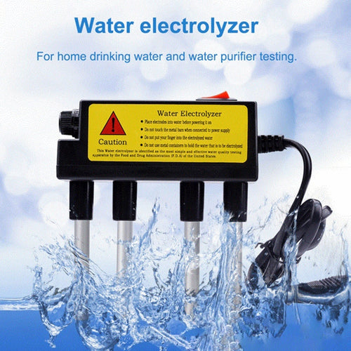 2 uds electrolizador doméstico prueba electrólisis herramientas de agua medidor de nivel de pureza del agua herramienta de prueba de PH probador de calidad del agua