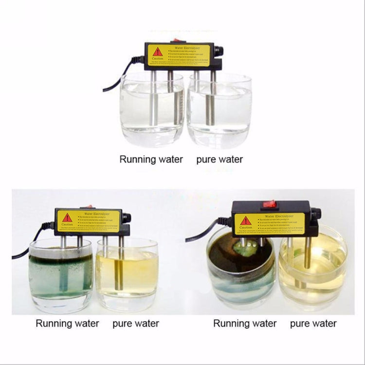 2 uds electrolizador doméstico prueba electrólisis herramientas de agua medidor de nivel de pureza del agua herramienta de prueba de PH probador de calidad del agua